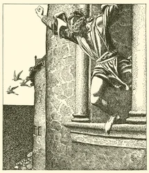 Sir Tristram salta in mare