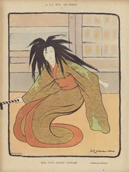 Sada Yacco, illustrazione per Le Rire