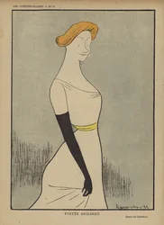 Yvette Guilbert, Illustrazione per Le Rire