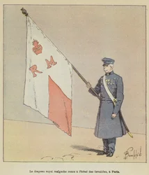 La bandiera reale malgascia consegnata all