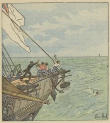 Un uomo in mare