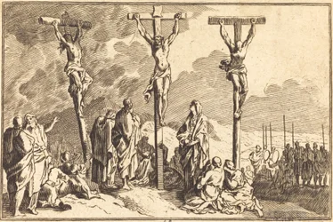 La Vergine, San Giovanni e Maria Maddalena ai Piedi della Croce