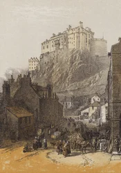 Castello di Edimburgo, dal Grassmarket