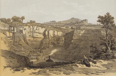 Edimburgo dalla cava di Craigleith