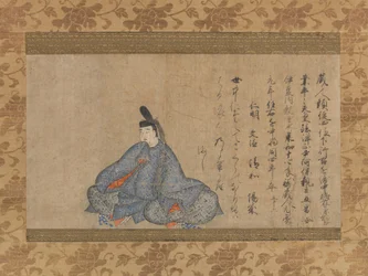 Ariwara Narihira (825-880), dalla versione Fujifusa di Trentasei Poeti Immortali