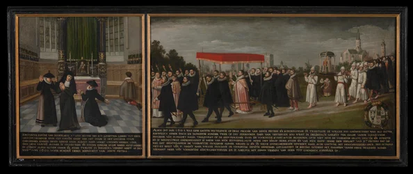 Guarigione e processione contro la peste nel 1604