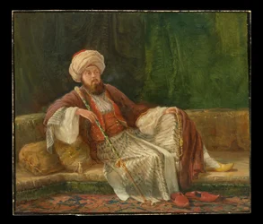 Gentiluomo occidentale in costume orientale