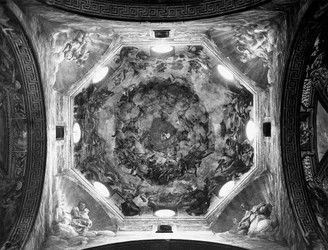 Assunzione della Vergine, dal soffitto della cupola, 1526-30