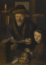 Filosofo e il giovane bambino