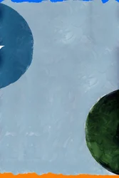 Forme astratte blu e verdi