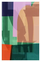 Strati astratti a blocchi di colore