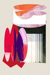 Collage geometrico astratto