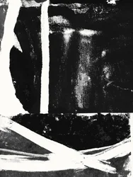 Tratti astratti in bianco e nero