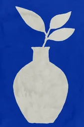 Vaso botanico blu