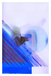 Flusso geometrico blu
