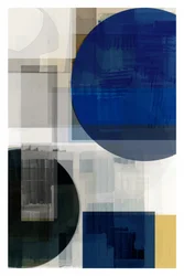 Strati geometrici blu