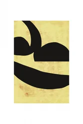 Astratto audace nero e giallo