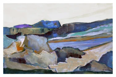Panorama montano dai colori vivaci