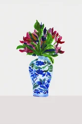 Fiori dipinti a colori vivaci