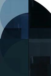 Geometria blu intenso