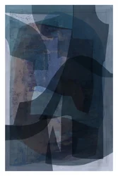 Forme stratificate in blu intenso