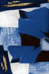 Astratto dinamico blu e oro