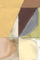 Astratto geometrico dai toni terrosi