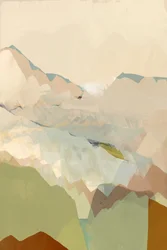Paesaggio montano dai toni terrosi