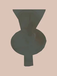 Elegante vaso astratto