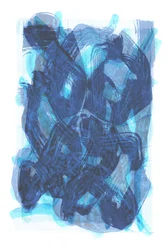 Astratto blu fluido