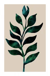 Stelo botanico verde