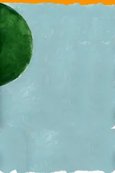 Cerchio verde, blu sereno