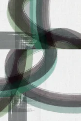 Flusso astratto verde-grigio