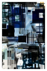 Blu geometrico a strati