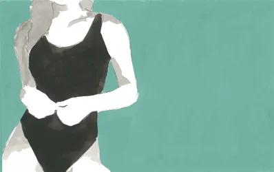 Fisico da costume da bagno minimalista