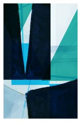 Forme geometriche blu in stile moderno