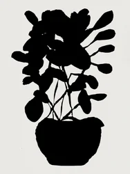 Silhouette botanica moderna