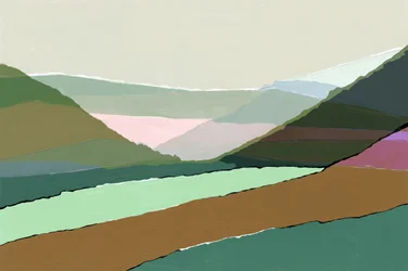 Paesaggio moderno a strati