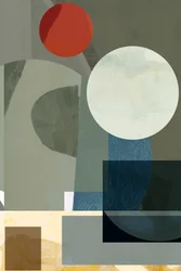 Composizione geometrica dai toni tenui