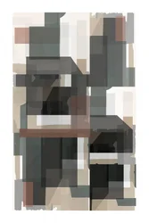 Strati geometrici dai toni tenui