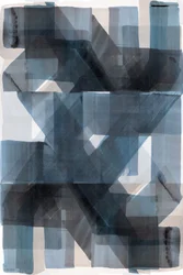 Motivi geometrici blu sovrapposti