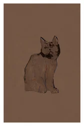 Gatto marrone tranquillo