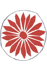 Fiore rosso popolare