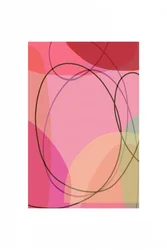 Flusso astratto rosa tenue