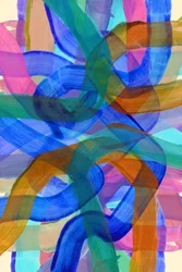 Vortici astratti dai colori vivaci