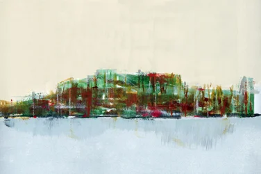 Riflesso di una città vivace