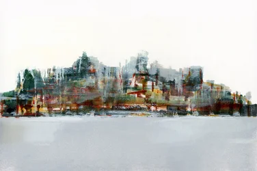 Riflesso di una città vivace