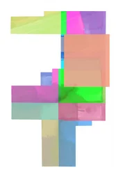 Strati geometrici dai colori vivaci