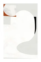 Calde curve astratte in stile organico