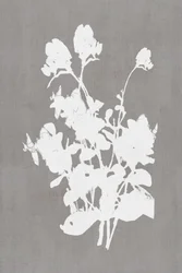 Sagoma floreale bianca